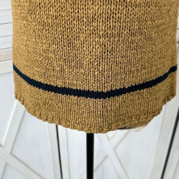 Jones New York Sleeveless Nylon Knit Turtleneck Sweater Tan Medium - Picture 7 of 12